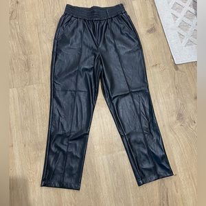 Faux Leather pants, boutique brand, brand new condition, size 8.